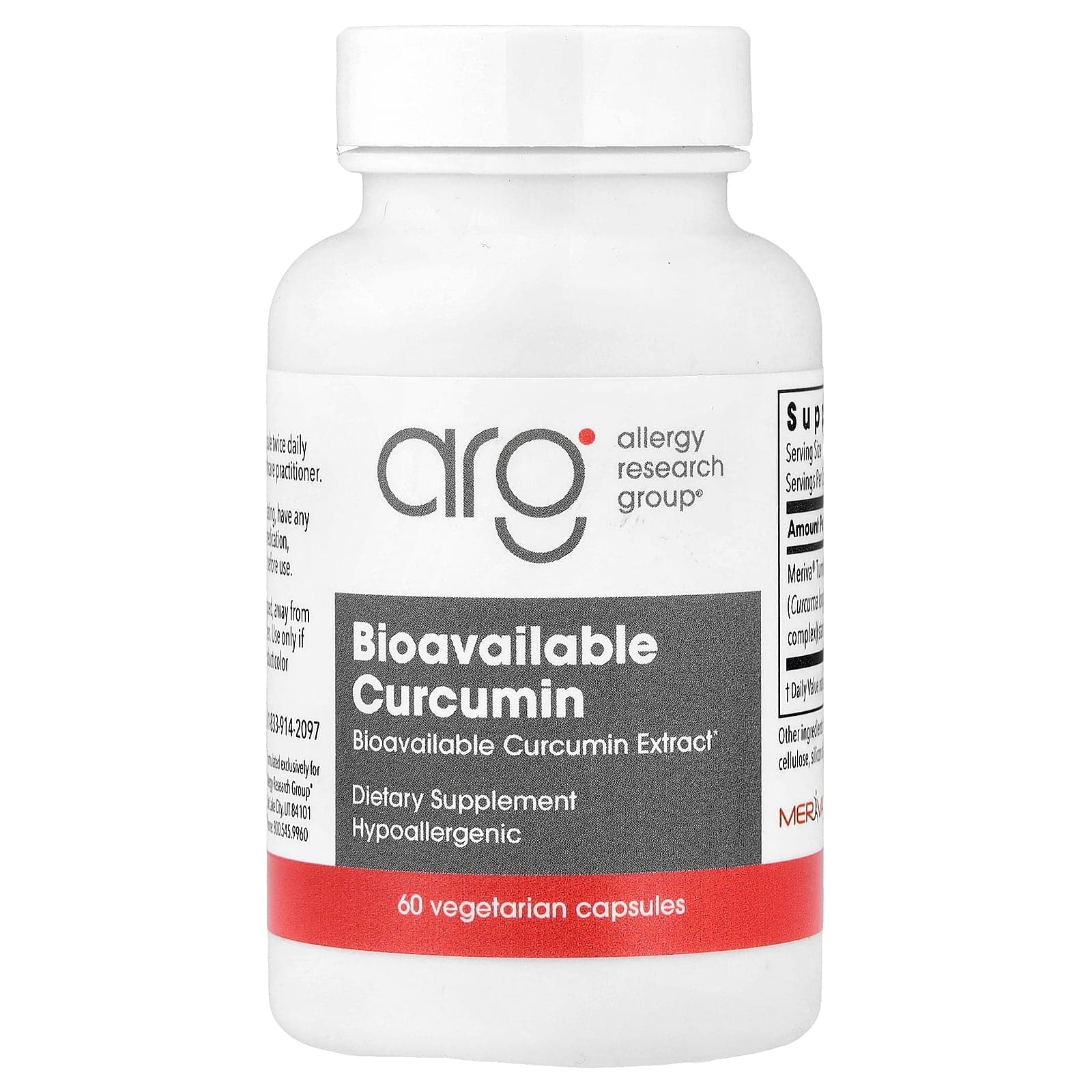 Allergy Research Group Bioavailable Curcumin – 60 gélules végétales de Allergy Research Group