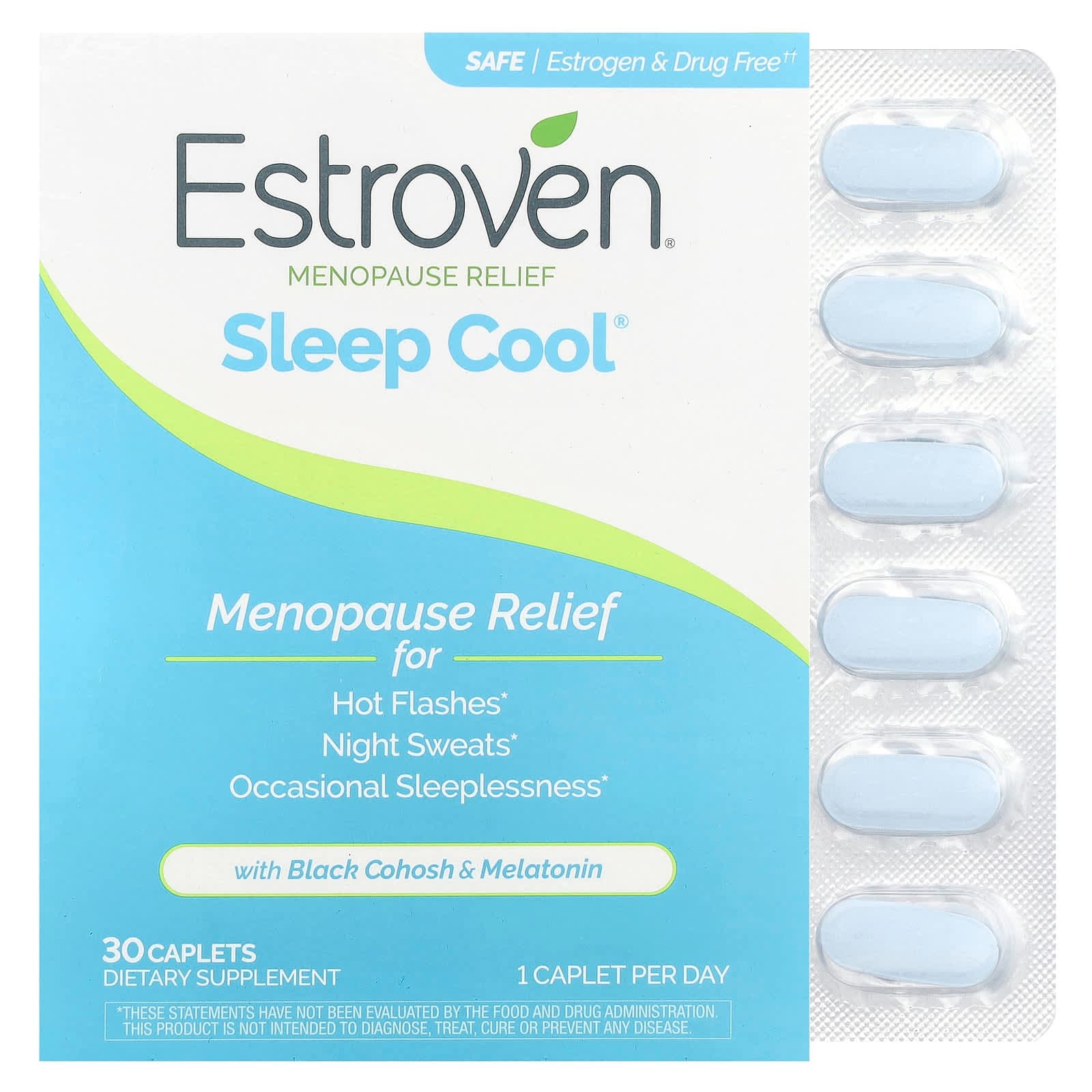 Estroven Sleep Cool, Menopause Relief, 30 Caplets de Estroven