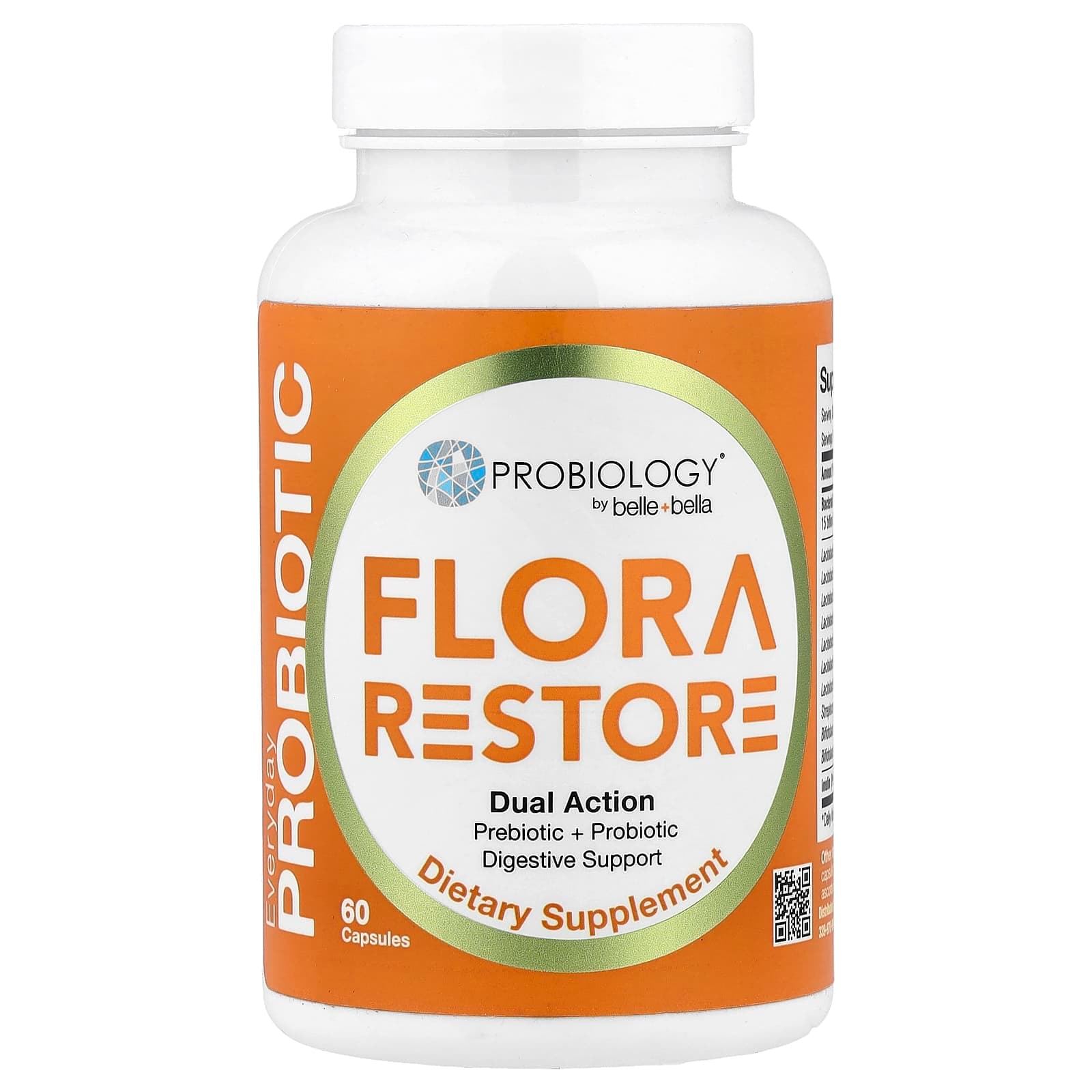 Belle+Bella Probiology, Flora Restore – 60 gélules de Belle+Bella