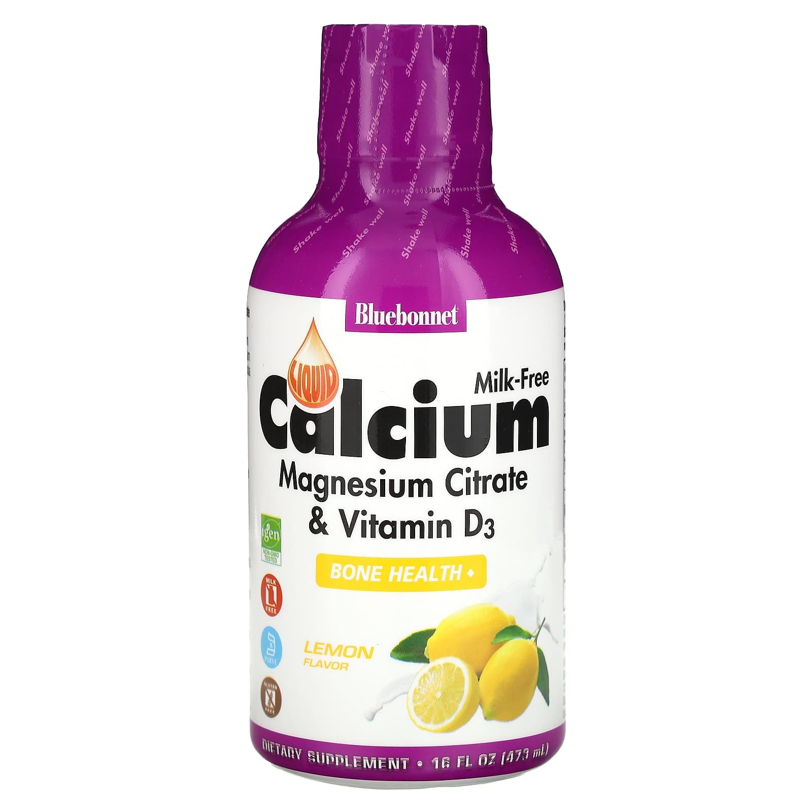 Bluebonnet Nutrition Liquid Calcium – Lemon – 473 ml de Bluebonnet Nutrition