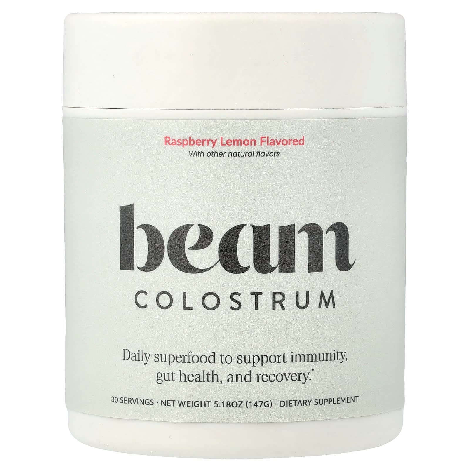 Beam Colostrum – Raspberry Lemon – 147 g de Beam