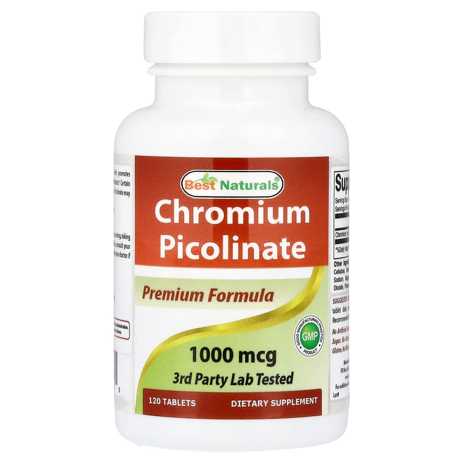 Best Naturals Chromium Picolinate – 120 comprimés de Best Naturals