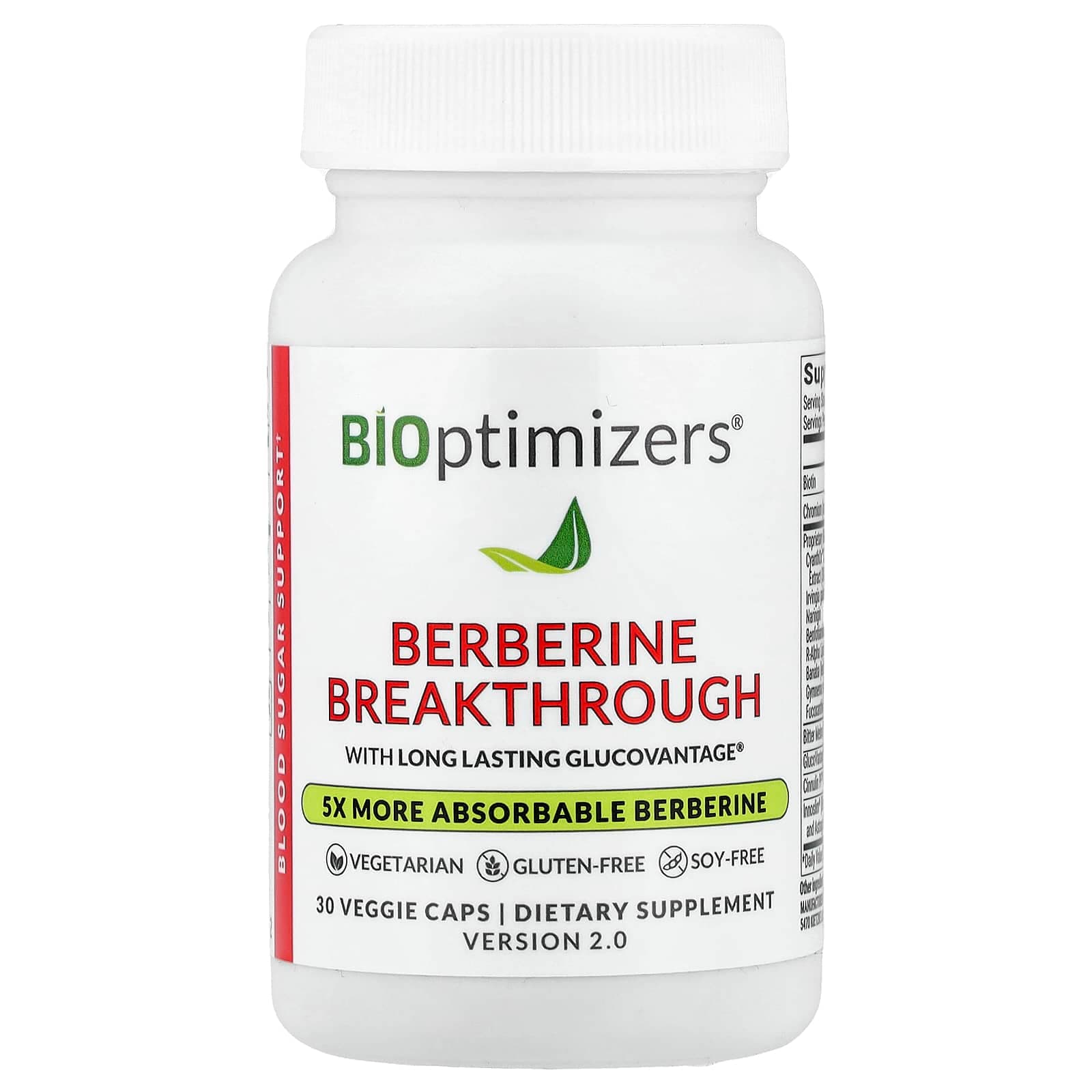 BIOptimizers Berberine Breakthrough – 30 gélules végétales de BIOptimizers