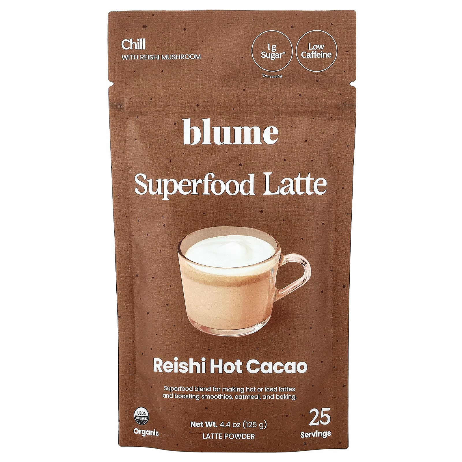 Blume Superfood Latte, Reishi Hot Cacao – 125 g de Blume