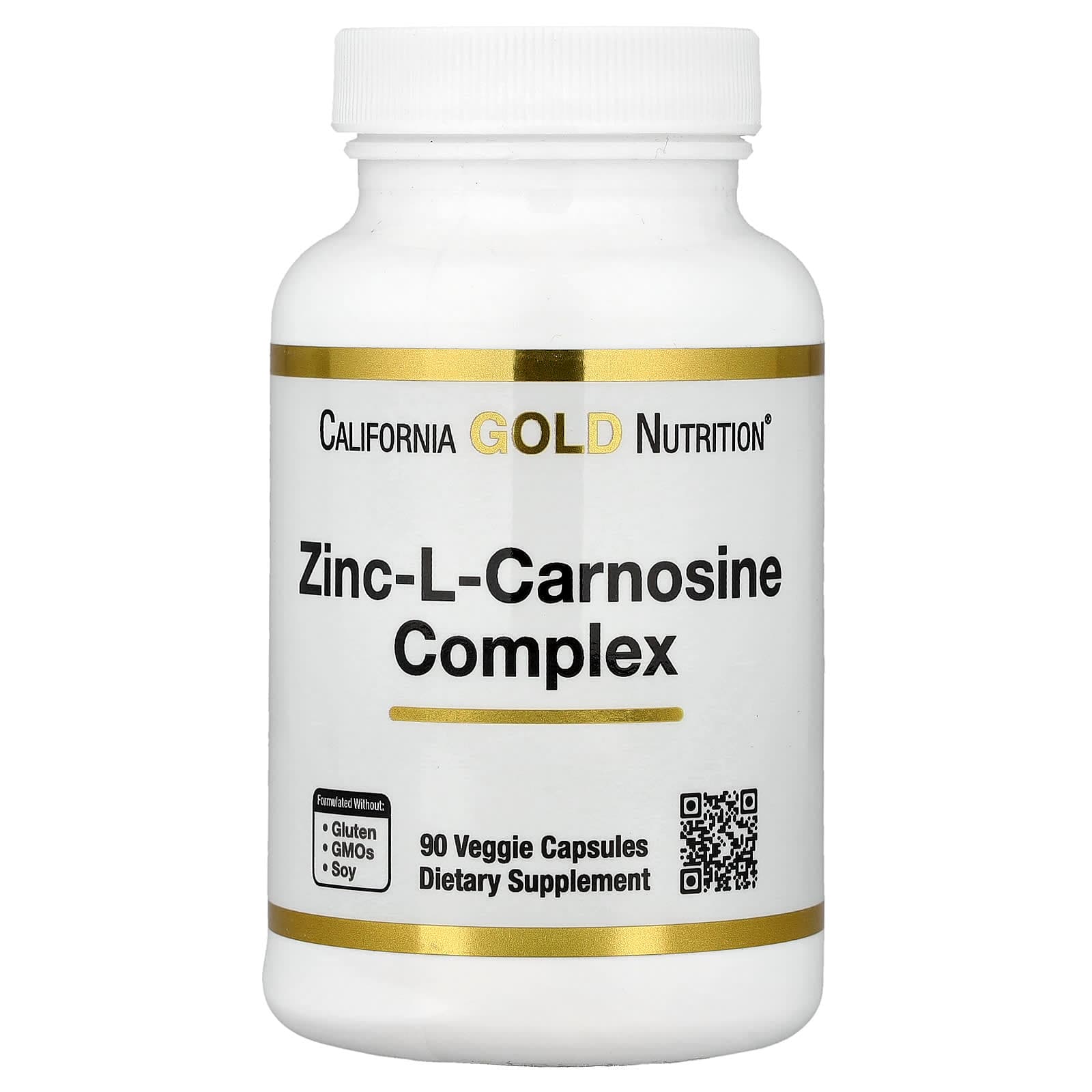 California Gold Nutrition Zinc-L-Carnosine Complex – 90 gélules végétales de California Gold Nutrition