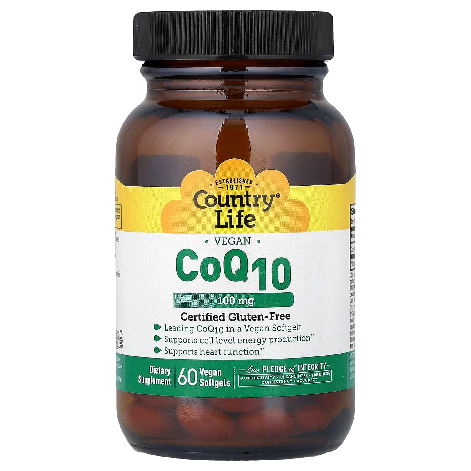 Country Life Vegan CoQ10 – 100 mg de Country Life