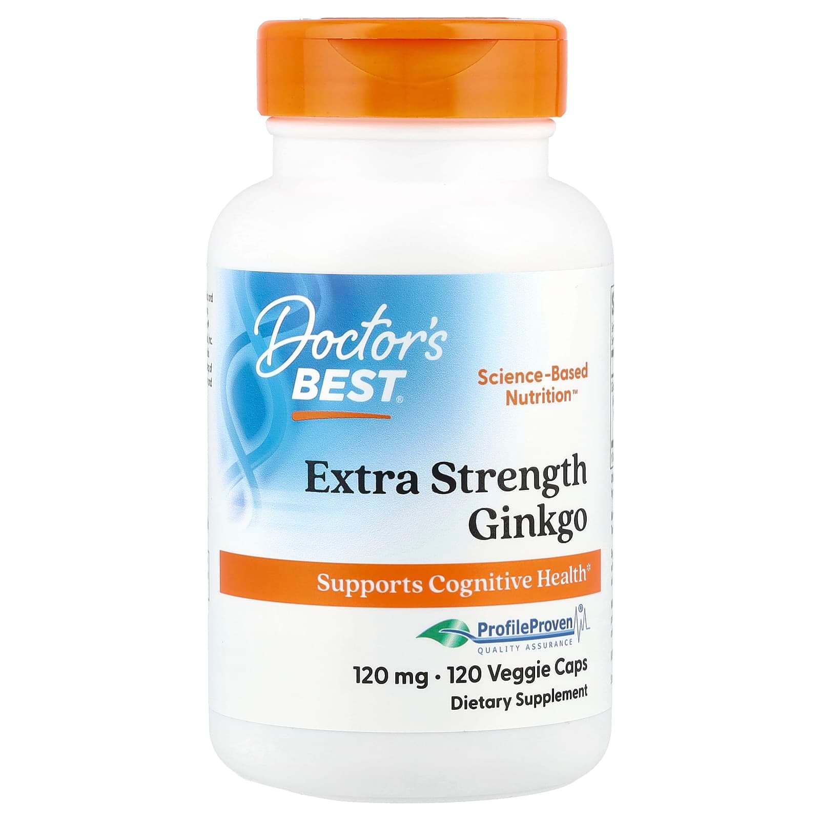 Doctor's Best Ginkgo – 120 gélules végétales de Doctor's Best