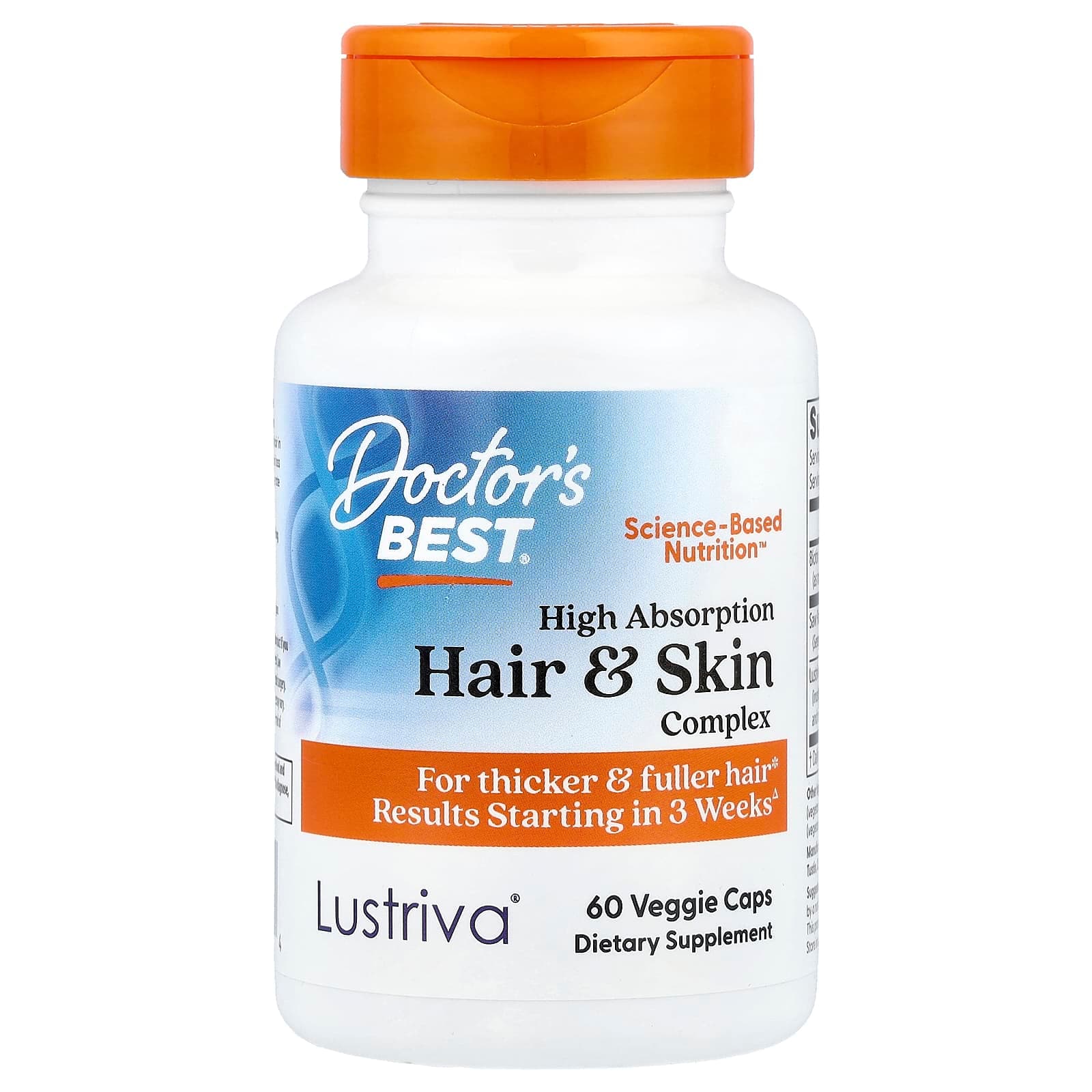Doctor's Best Hair & Skin Complex – 60 gélules végétales de Doctor's Best