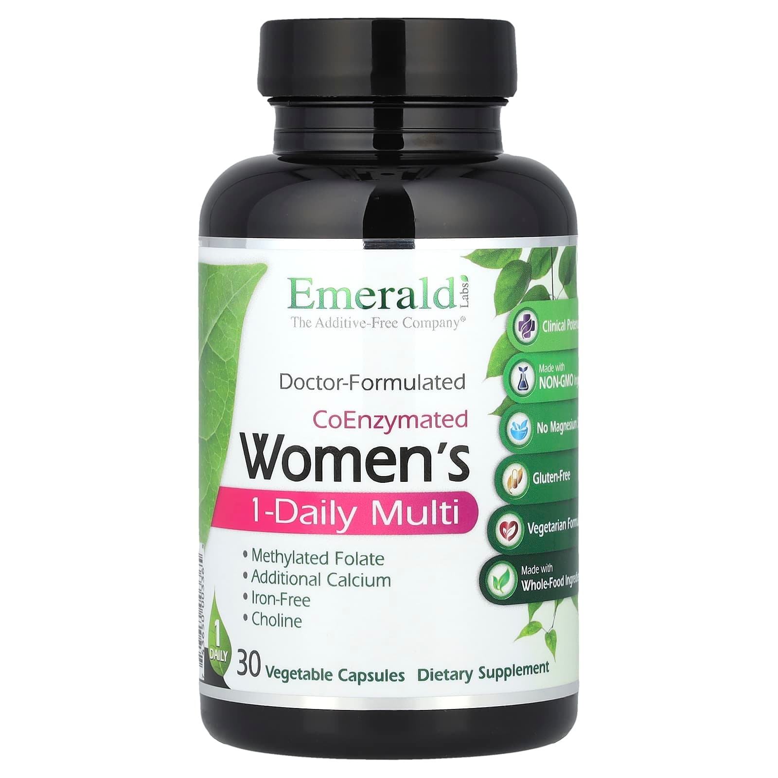 Emerald Laboratories CoEnzymated Women's 1-Daily Multi, 30 Vegetable Capsules de Emerald Laboratories