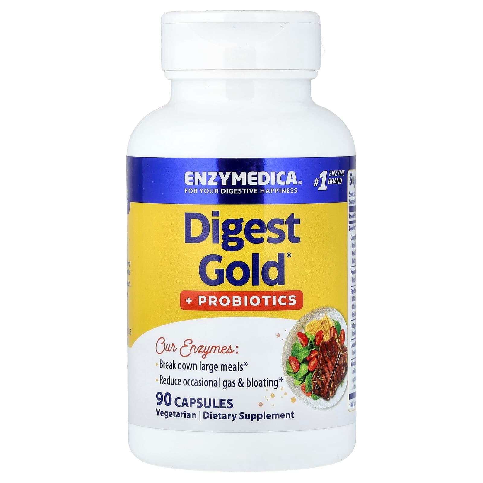 Enzymedica Digest Gold + Probiotics – 90 gélules de Enzymedica