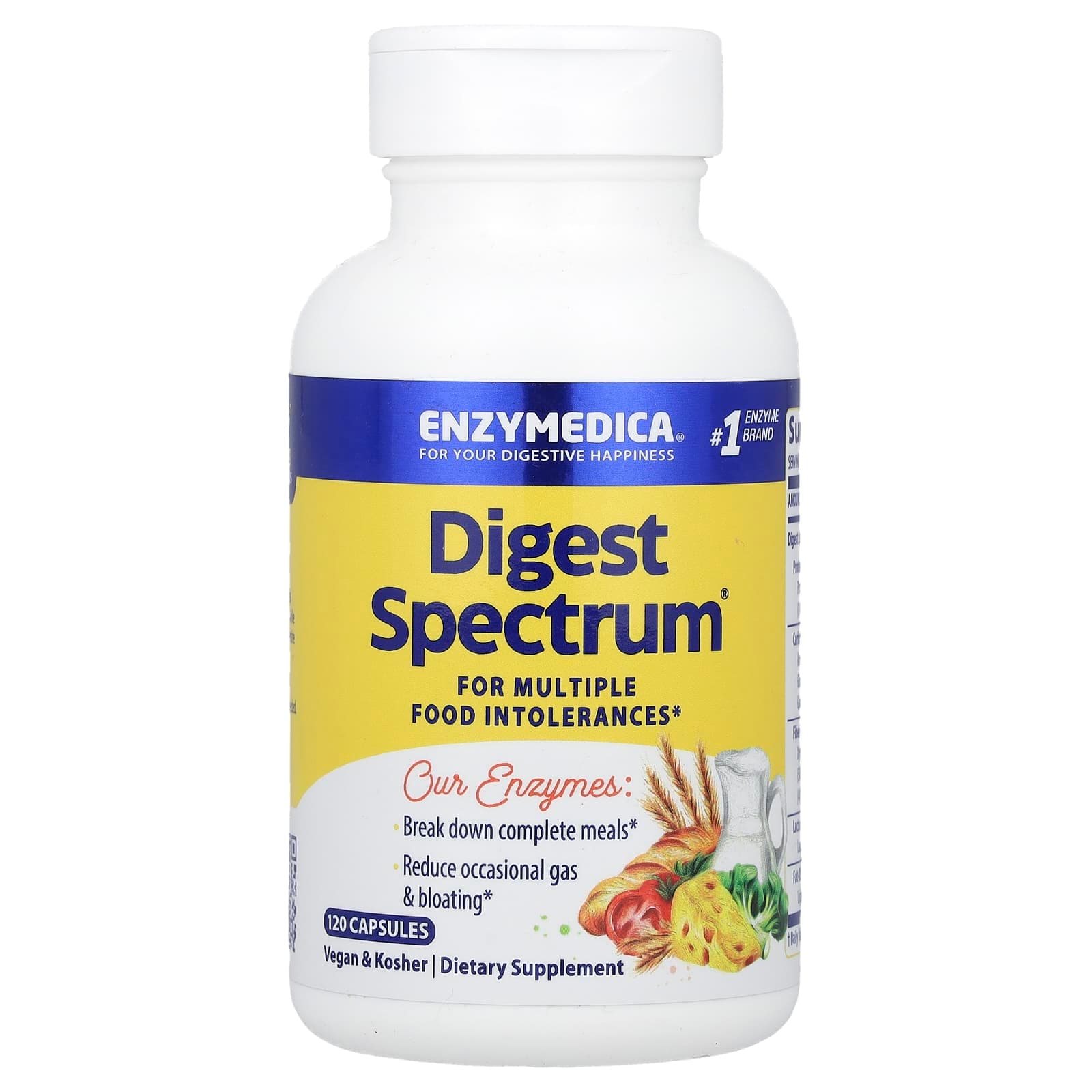Enzymedica Digest Spectrum – 120 gélules de Enzymedica