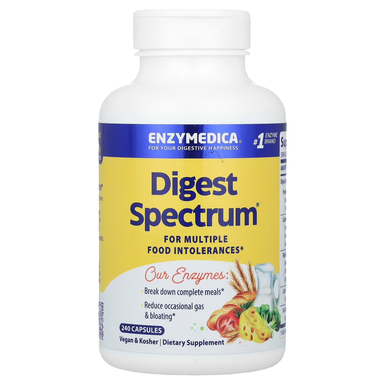 Enzymedica Digest Spectrum – 240 gélules de Enzymedica