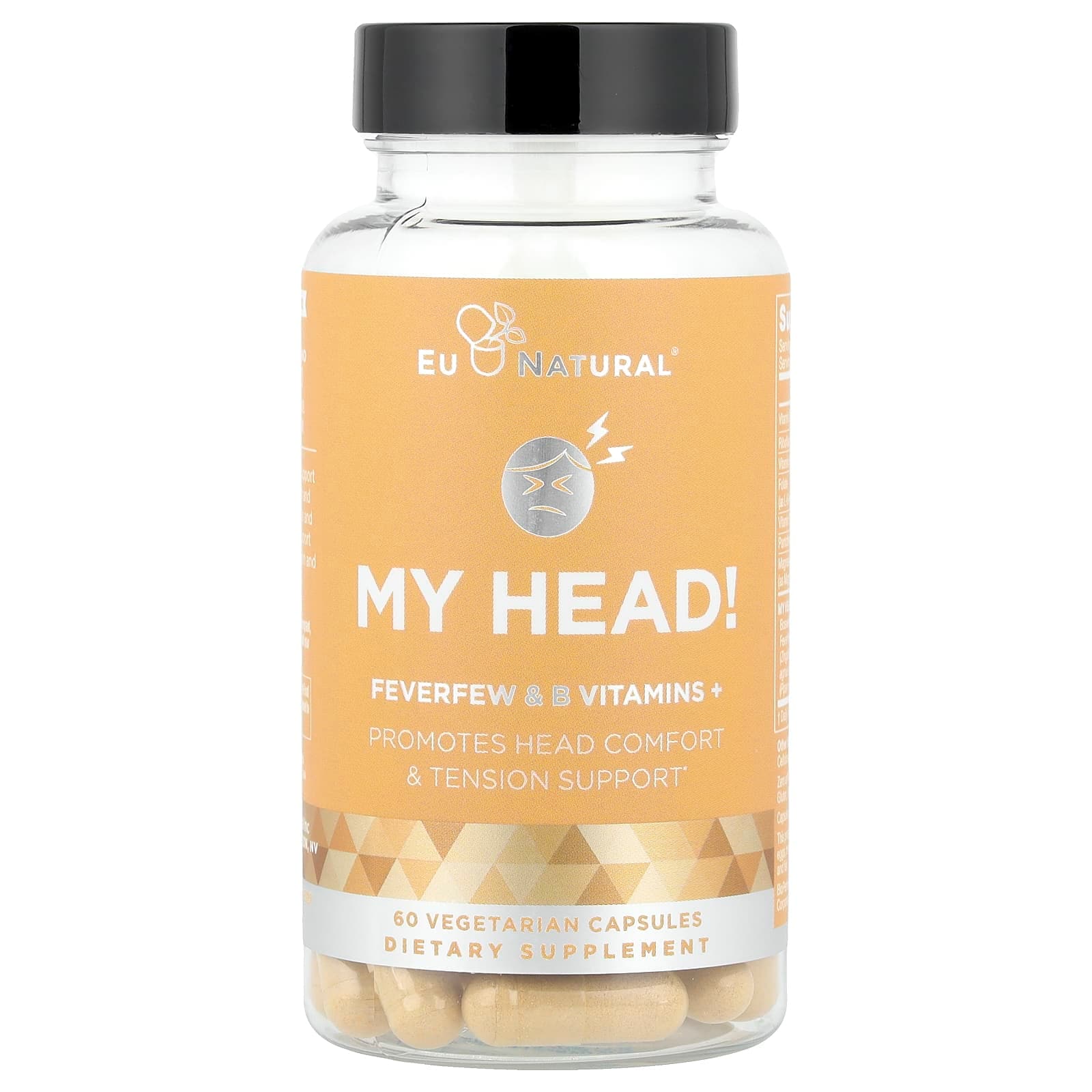 Eu Natural My Head!, Feverfew & B Vitamins + – 60 gélules végétales de Eu Natural