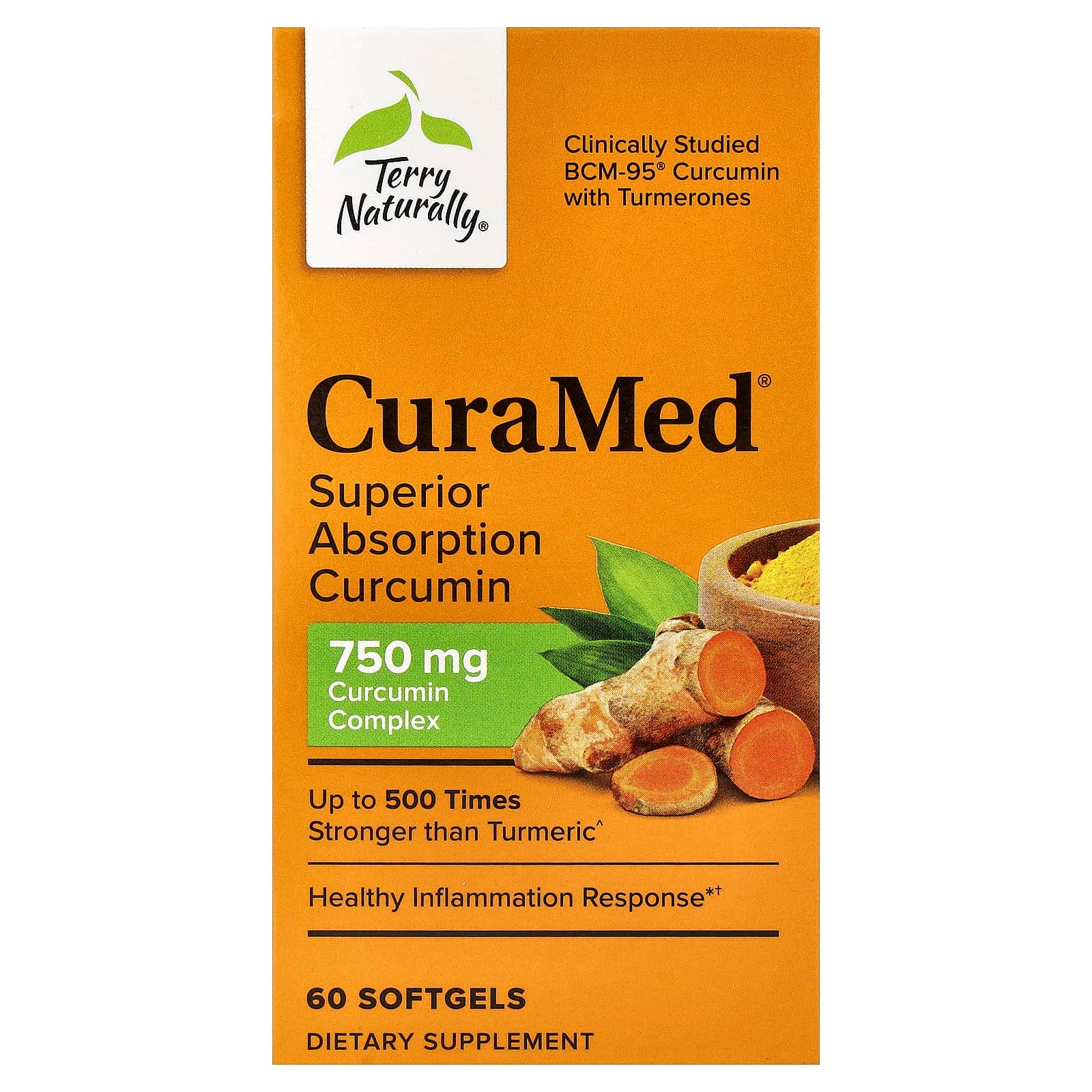 Terry Naturally CuraMed, Superior Absorption Curcumin – 60 capsules molles de Terry Naturally