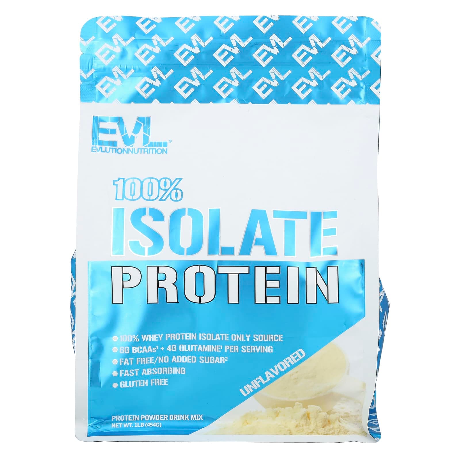 EVLution Nutrition 100% Isolate Protein – Sans arôme – 454 g de EVLution Nutrition