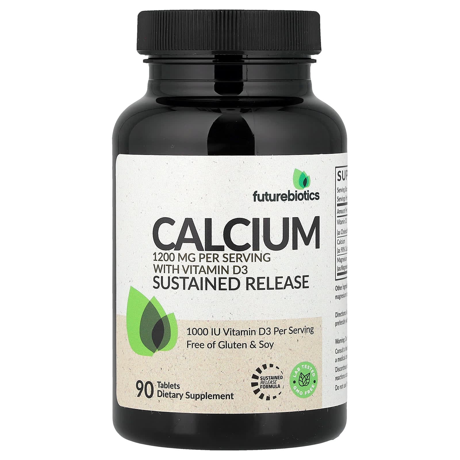 Futurebiotics Calcium With Vitamin D3, Sustained Release – 90 comprimés de Futurebiotics