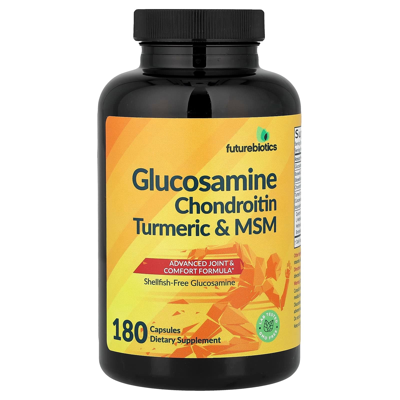 Futurebiotics Glucosamine, Chondroitin, Turmeric & MSM – 180 gélules de Futurebiotics