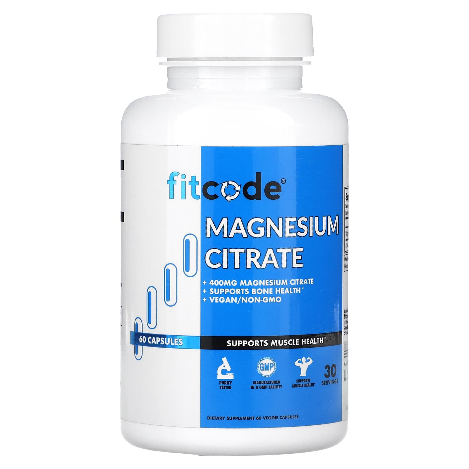 fitcode Magnesium Citrate – 60 gélules végétales de fitcode
