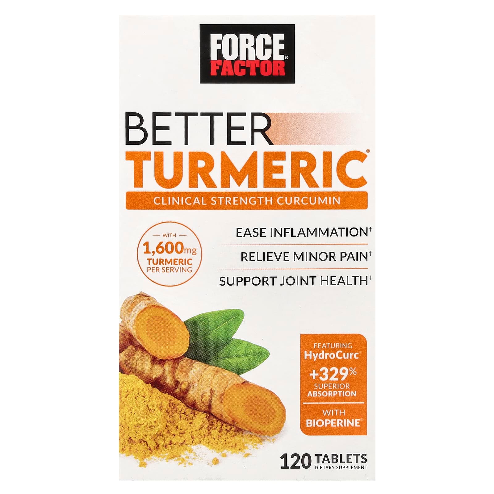 Force Factor Better Turmeric – 120 comprimés de Force Factor