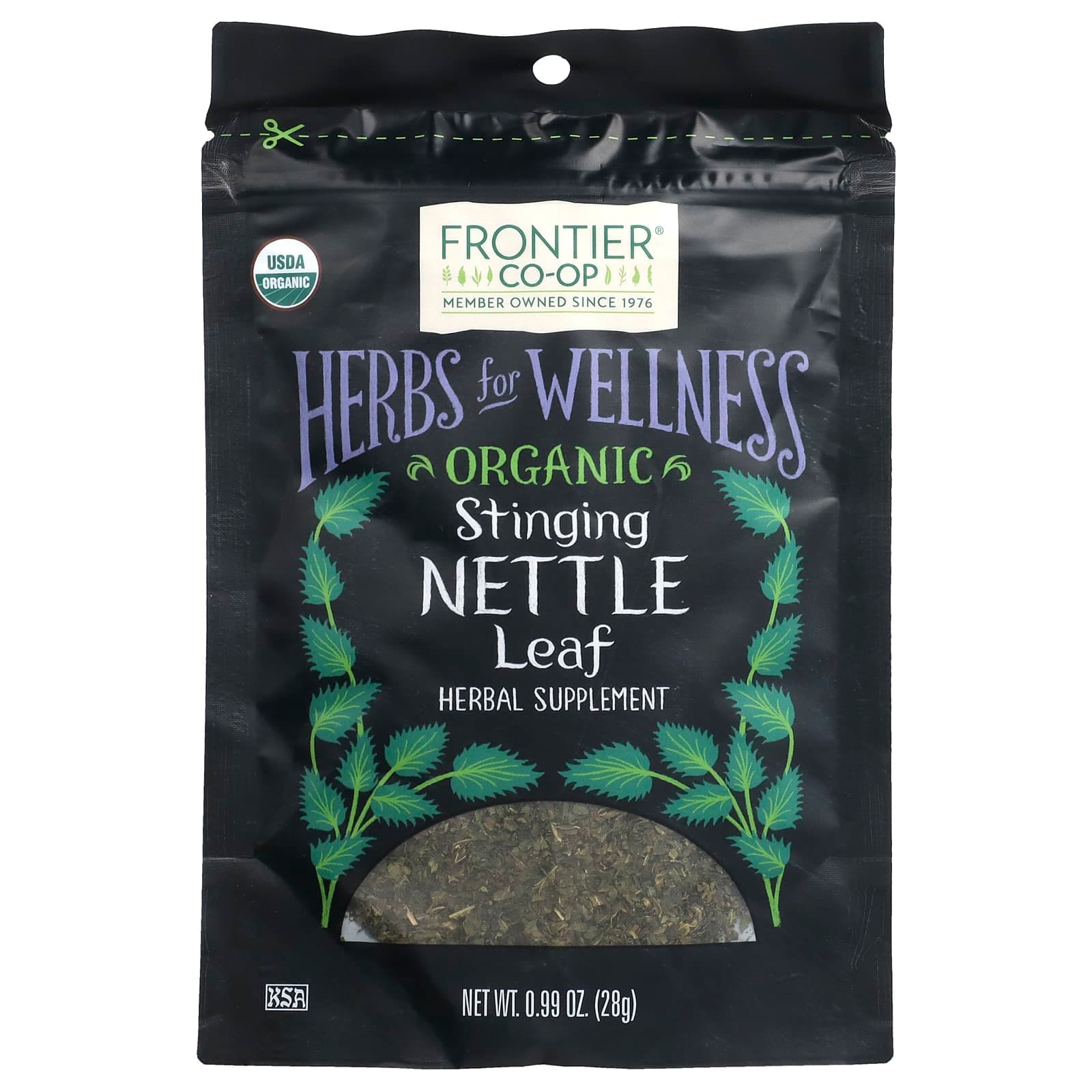Frontier Co-op Organic Stinging Nettle Leaf – 28 g de Frontier Co-op