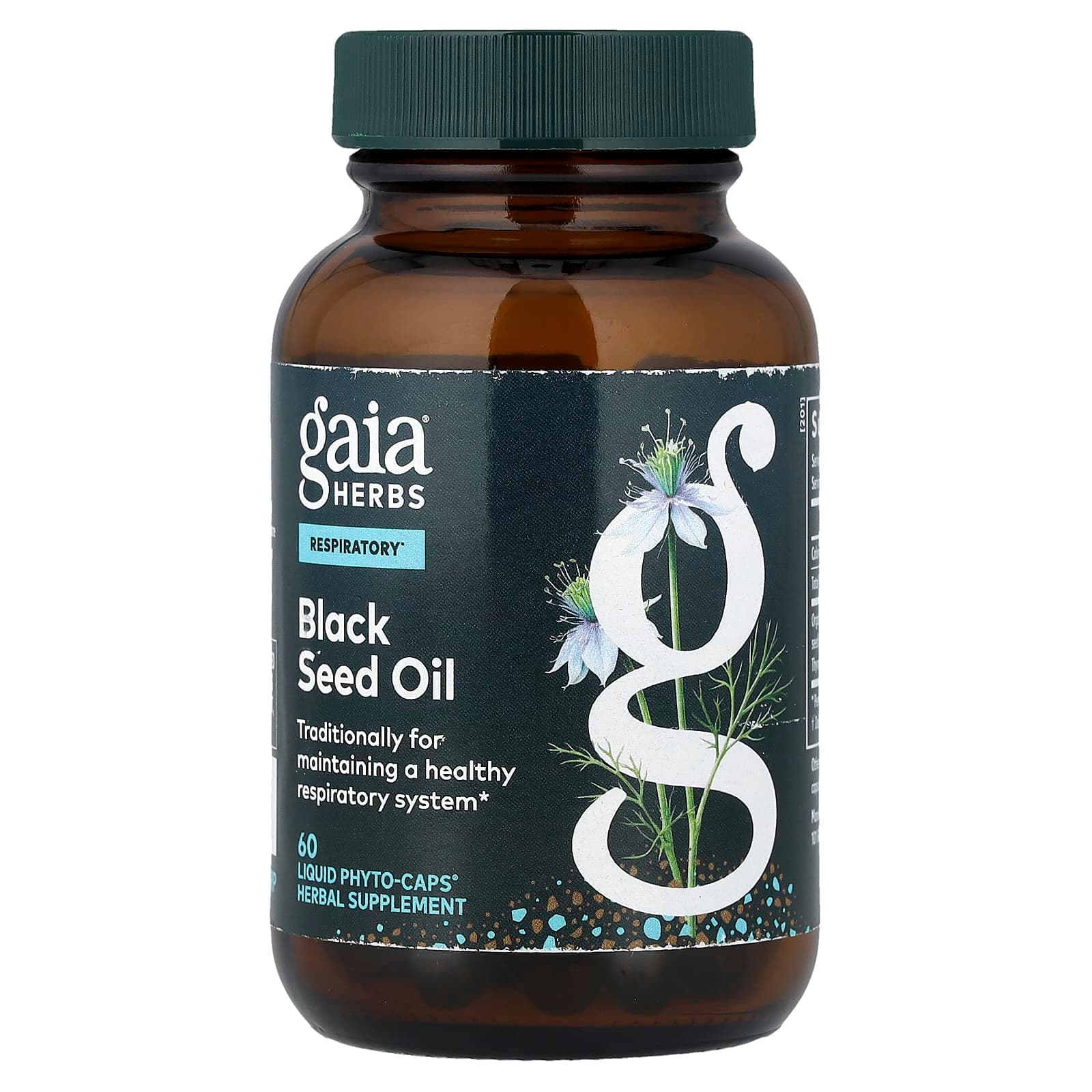 Gaia Herbs Black Seed Oil, 60 Liquid Phyto-Caps (200 mg Per cap) de Gaia Herbs