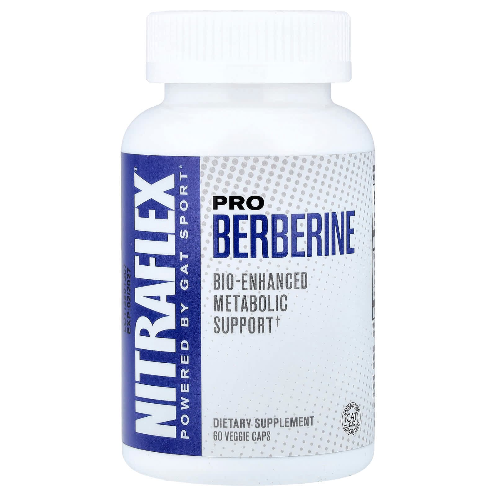GAT Nitraflex, Pro Berberine – 60 gélules végétales de GAT