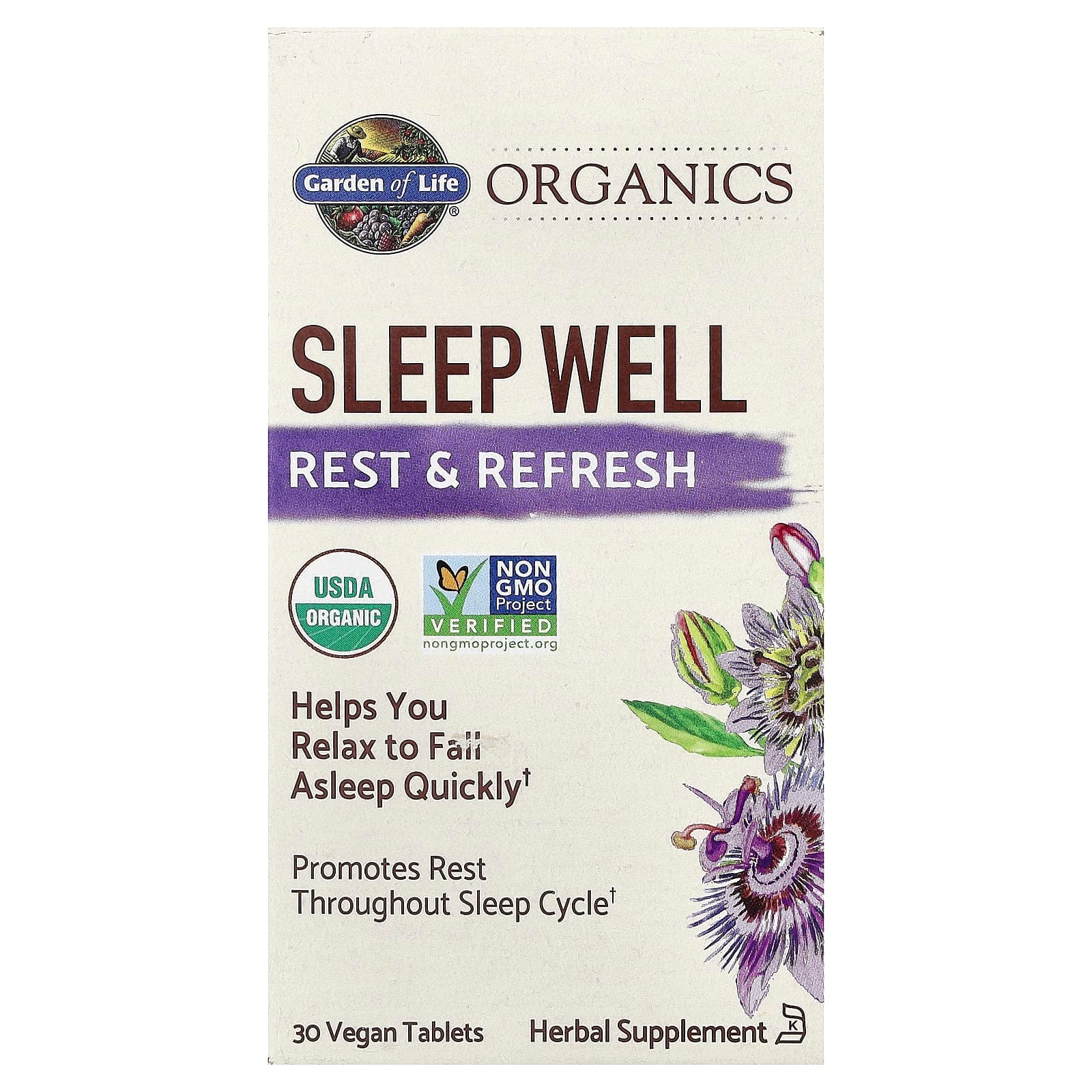 Garden of Life Organics, Sleep Well, 30 Vegan Tablets de Garden of Life