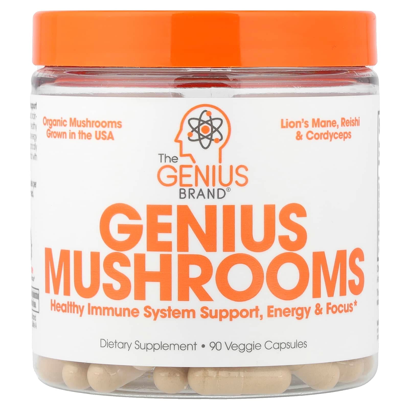 The Genius Brand Genius Mushrooms – 90 gélules végétales de The Genius Brand