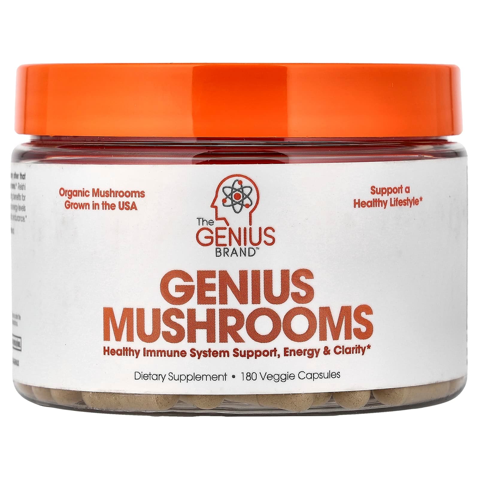The Genius Brand Genius Mushrooms – 180 gélules végétales de The Genius Brand