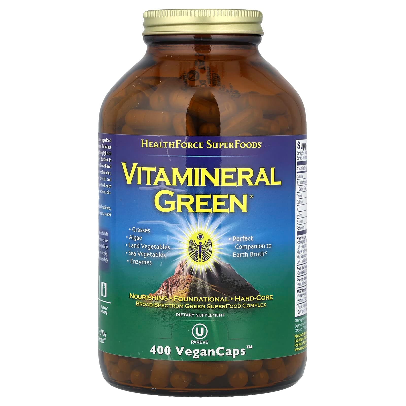 HealthForce Superfoods Vitamineral Green, 400 VeganCaps de HealthForce Superfoods