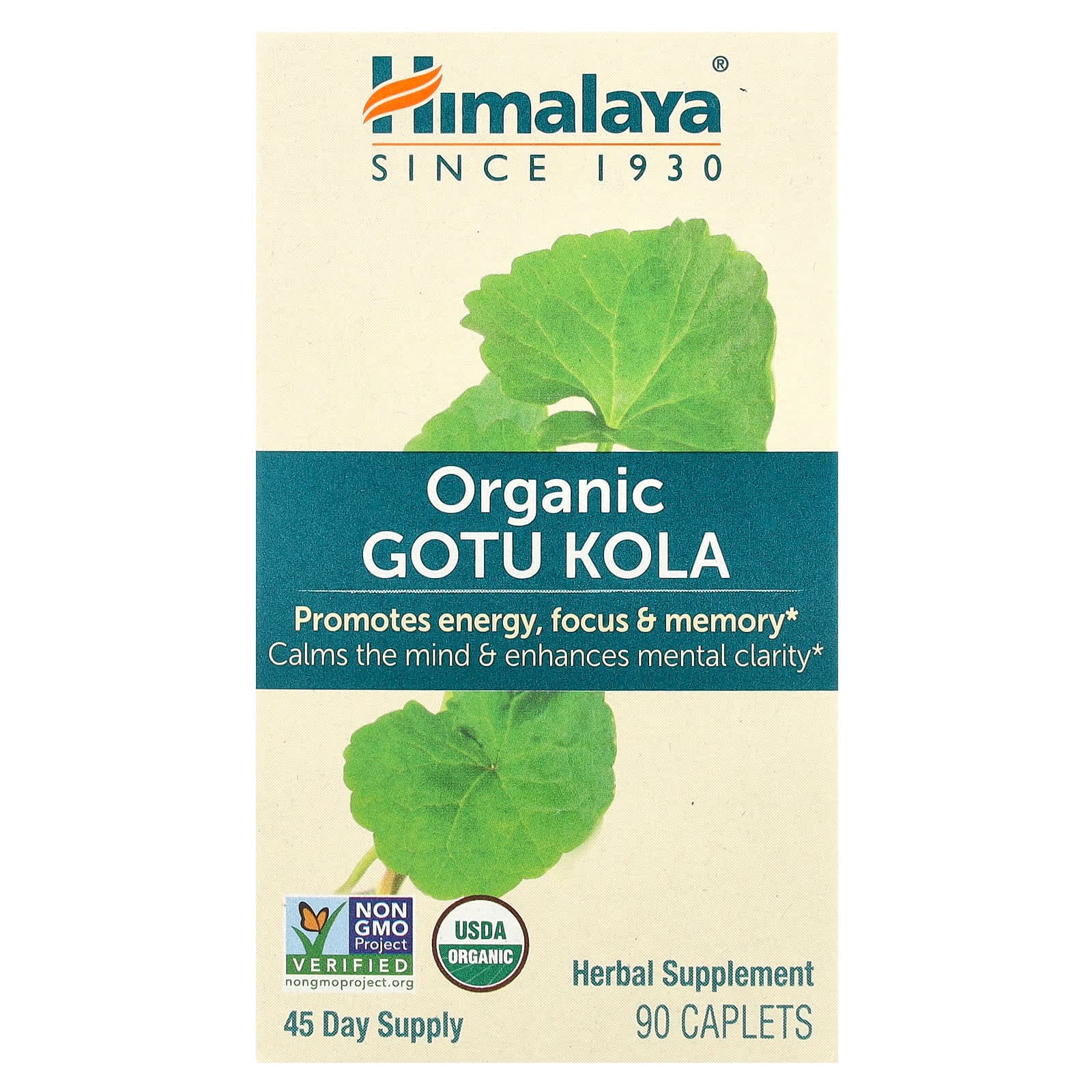 Himalaya Organic Gotu Kola, 90 Caplets de Himalaya