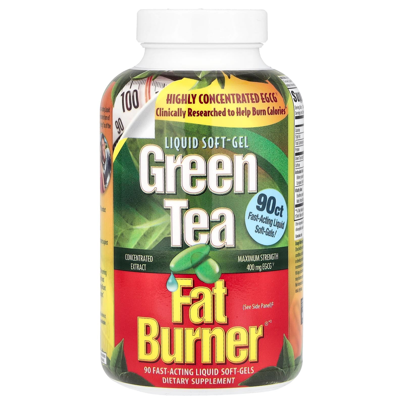 Applied Nutrition Green Tea Fat Burner, 90 Fast-Acting Liquid Soft-Gels de APPLIED NUTRITION