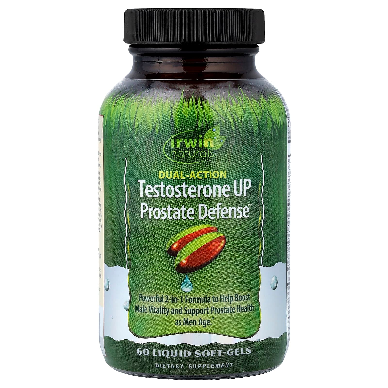 Irwin Naturals Testosterone UP Prostate Defense, Dual-Action, 60 Liquid Soft-Gels de Irwin Naturals