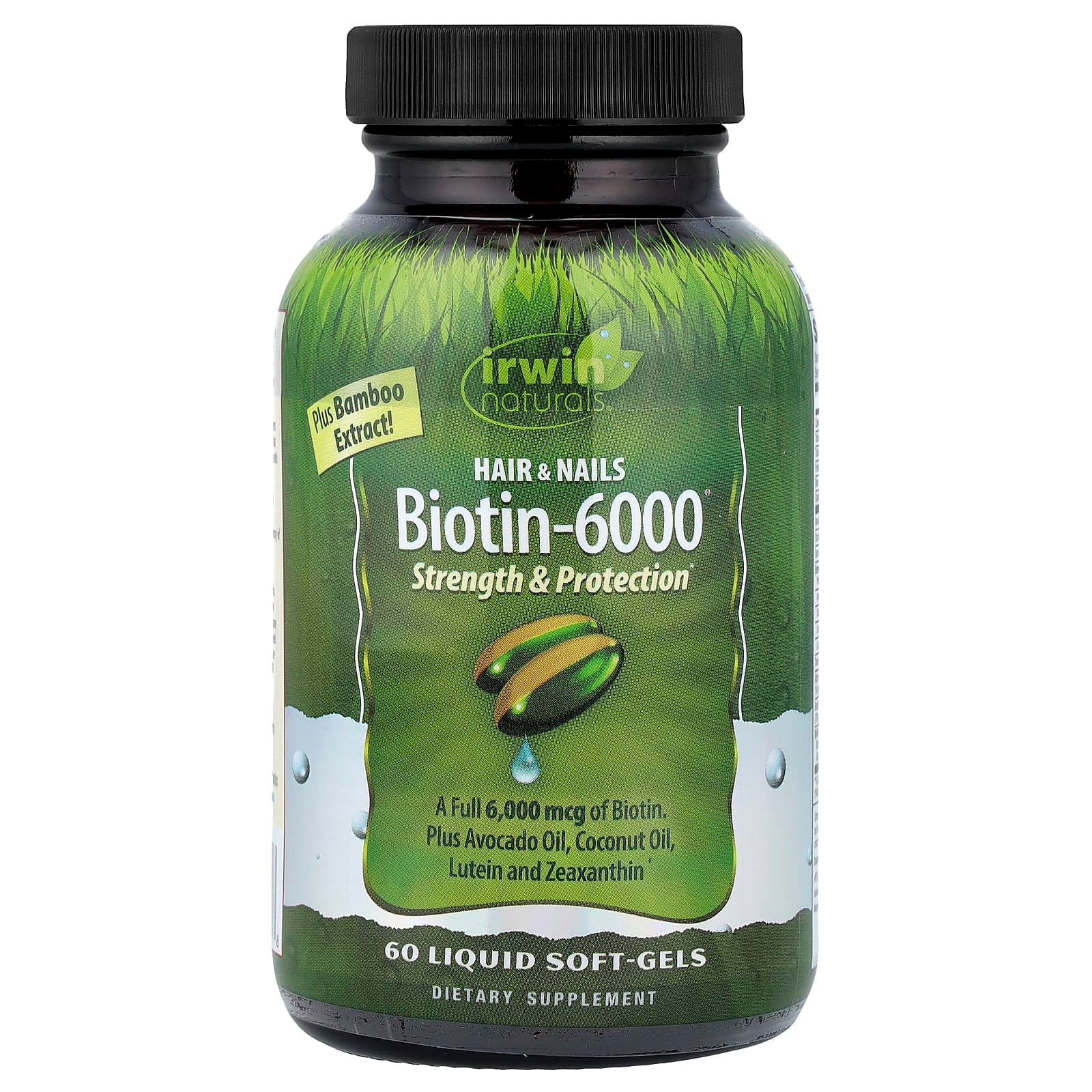 Irwin Naturals Biotin-6000, 60 Liquid Soft-Gels de Irwin Naturals