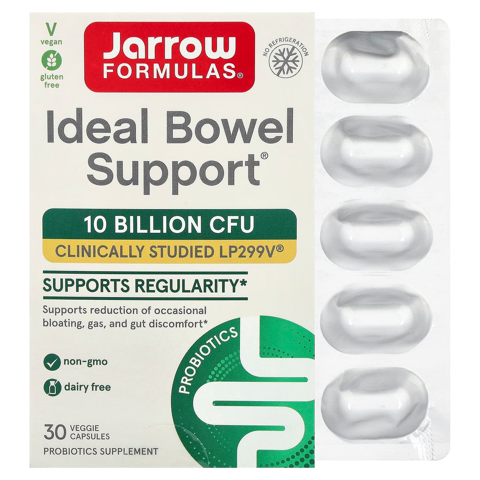 Jarrow Formulas Ideal Bowel Support – 30 gélules végétales de Jarrow Formulas