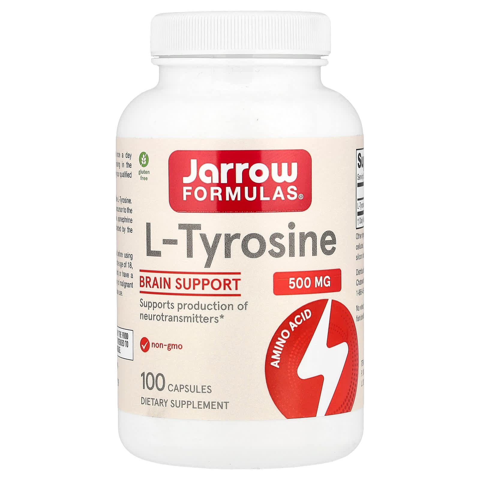 Jarrow Formulas L-Tyrosine – 100 gélules de Jarrow Formulas