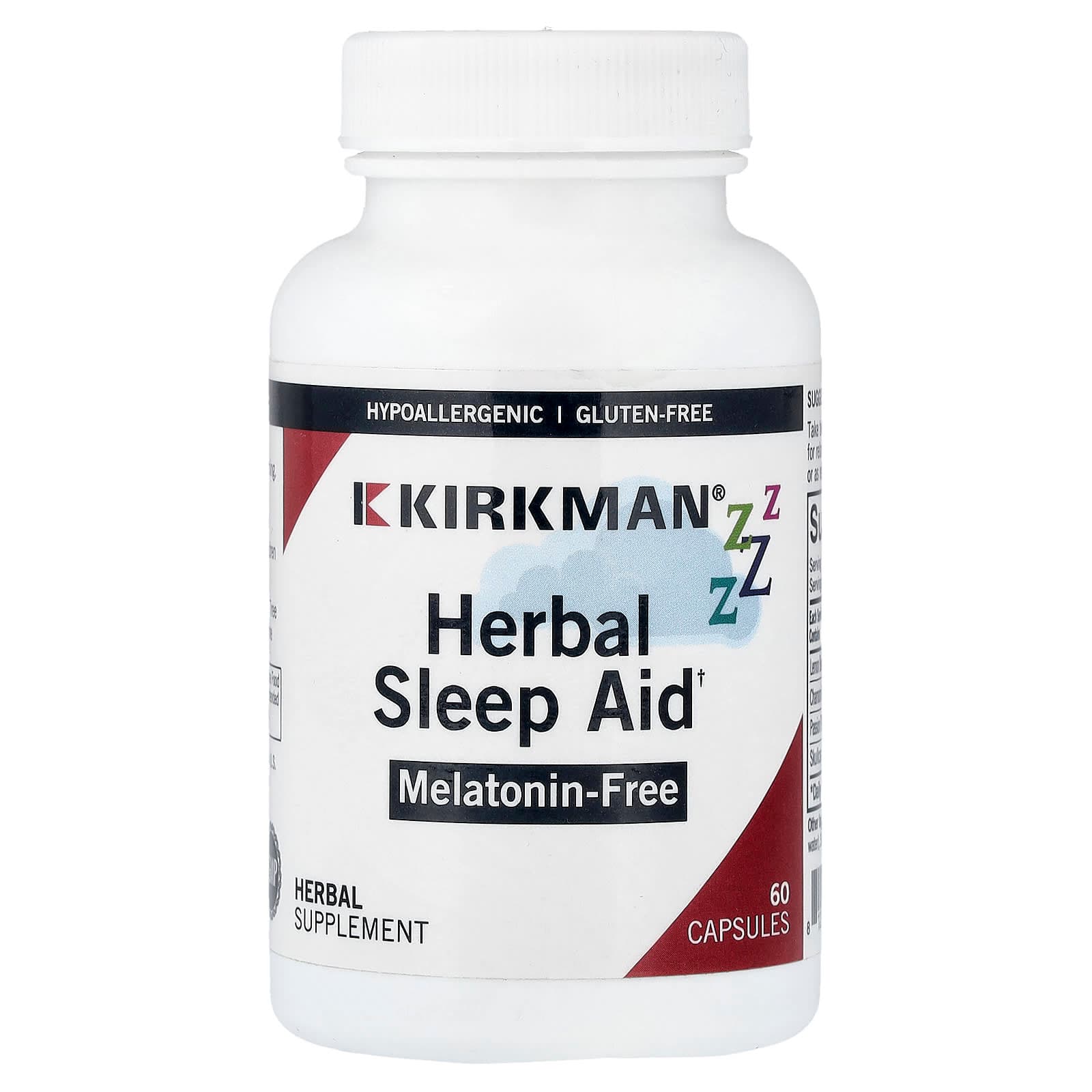 Kirkman Labs Herbal Sleep Aid – 60 gélules de Kirkman Labs