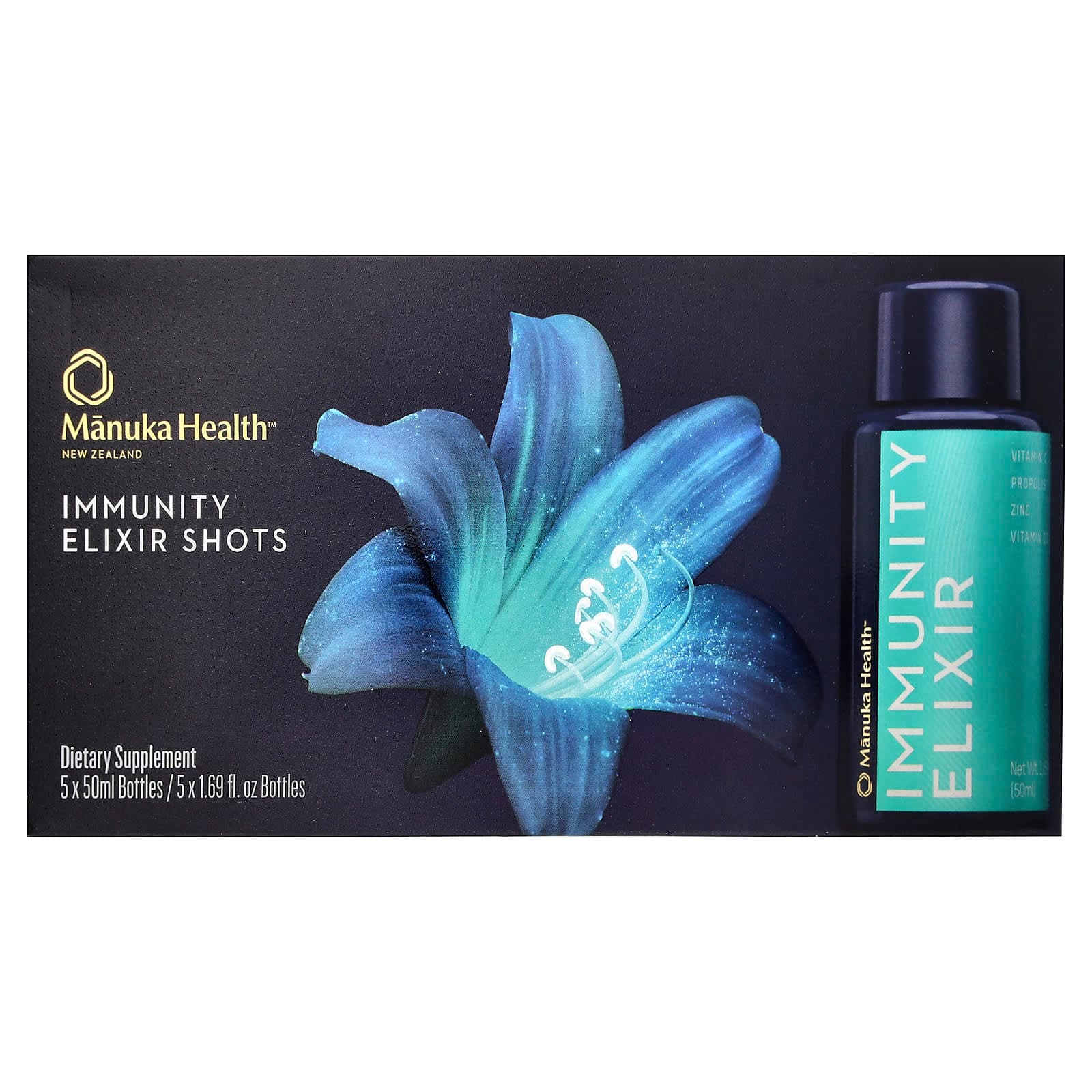 Manuka Health Immunity Elixir Shots – 50 ml de Manuka Health