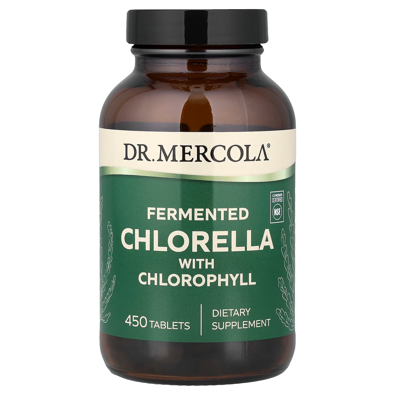 Dr. Mercola Fermented Chlorella with Chlorophyll – 450 comprimés de Dr. Mercola