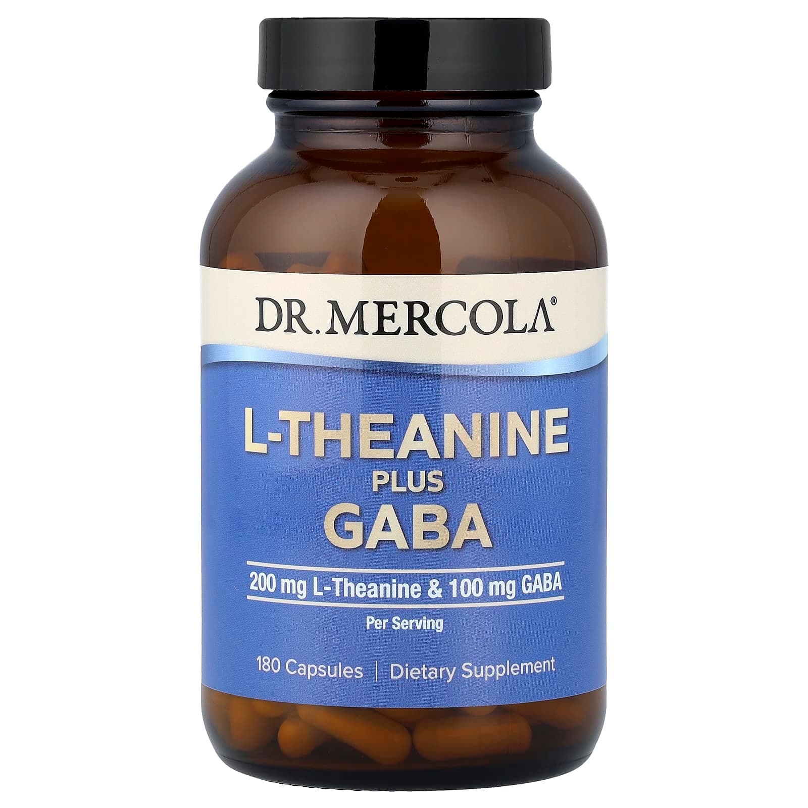 Dr. Mercola L-Theanine Plus GABA – 180 gélules de Dr. Mercola