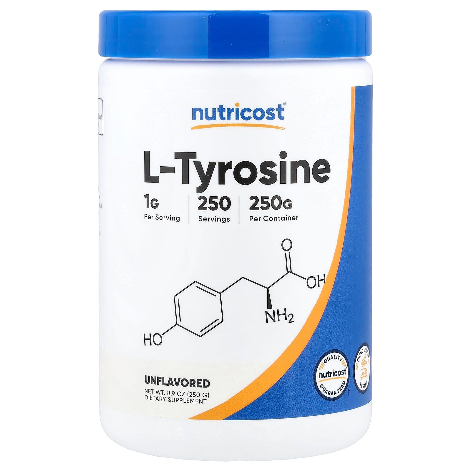 Nutricost L-Tyrosine – Sans arôme – 250 g de Nutricost