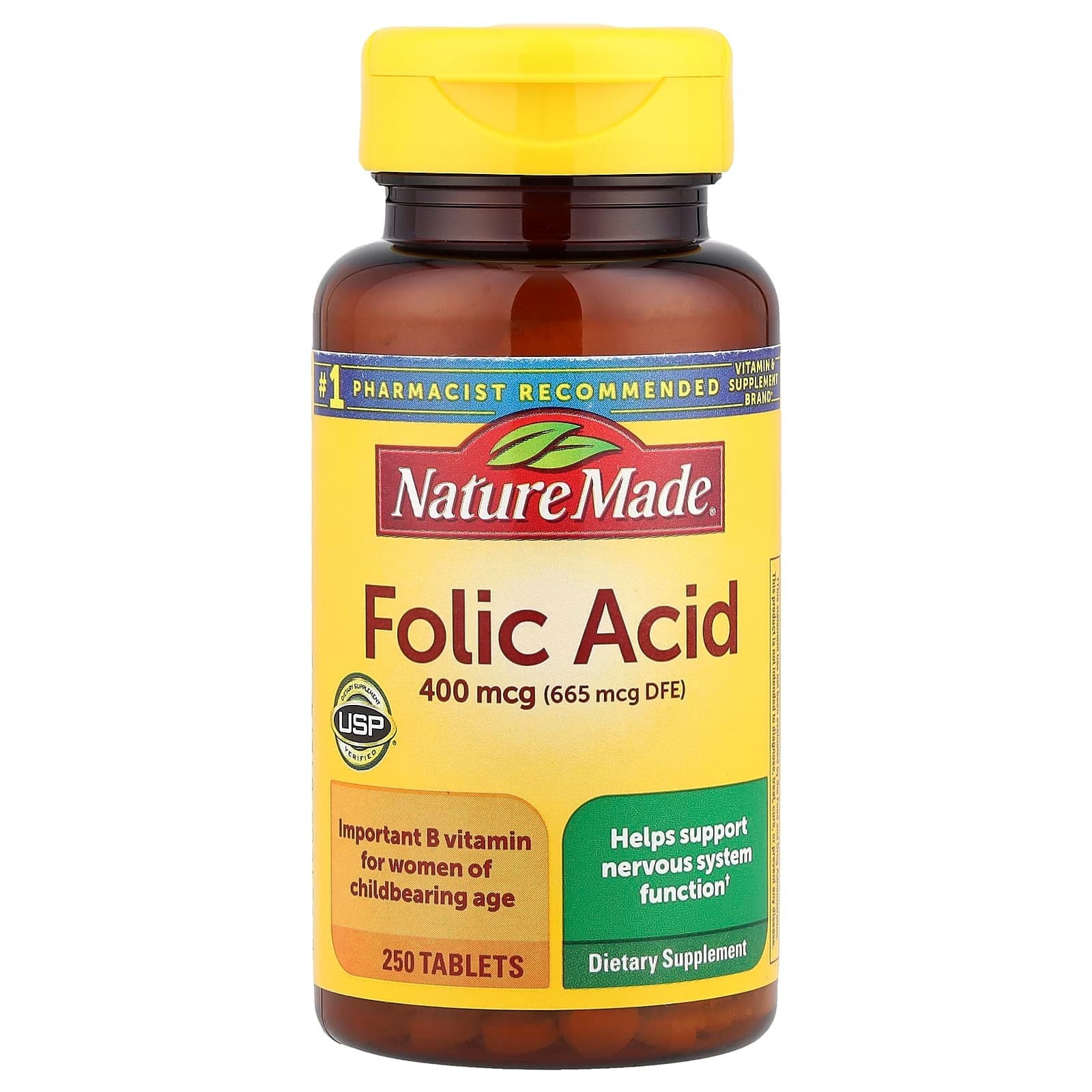 Nature Made Folic Acid – 250 comprimés de Nature Made