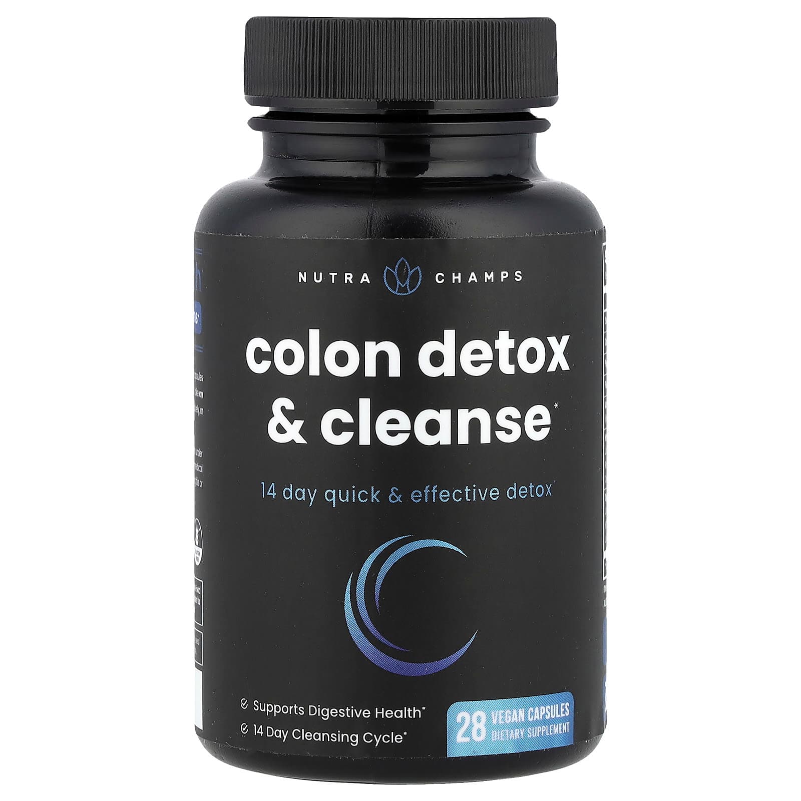 NutraChamps Colon Detox & Cleanse – 28 gélules véganes de NutraChamps