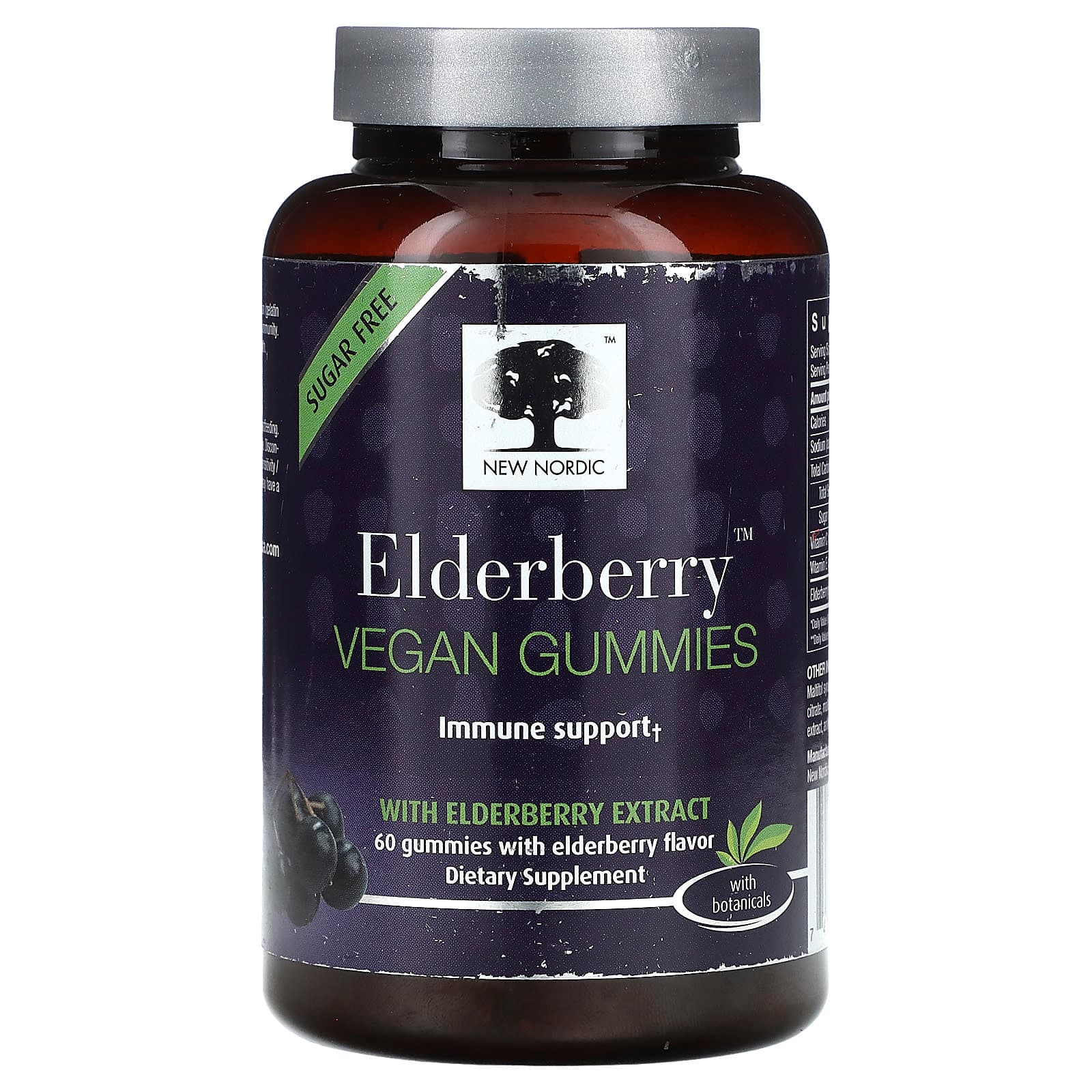 New Nordic Elderberry Vegan Gummies – Elderberry Vegan Gummies – 60 gommes de New Nordic