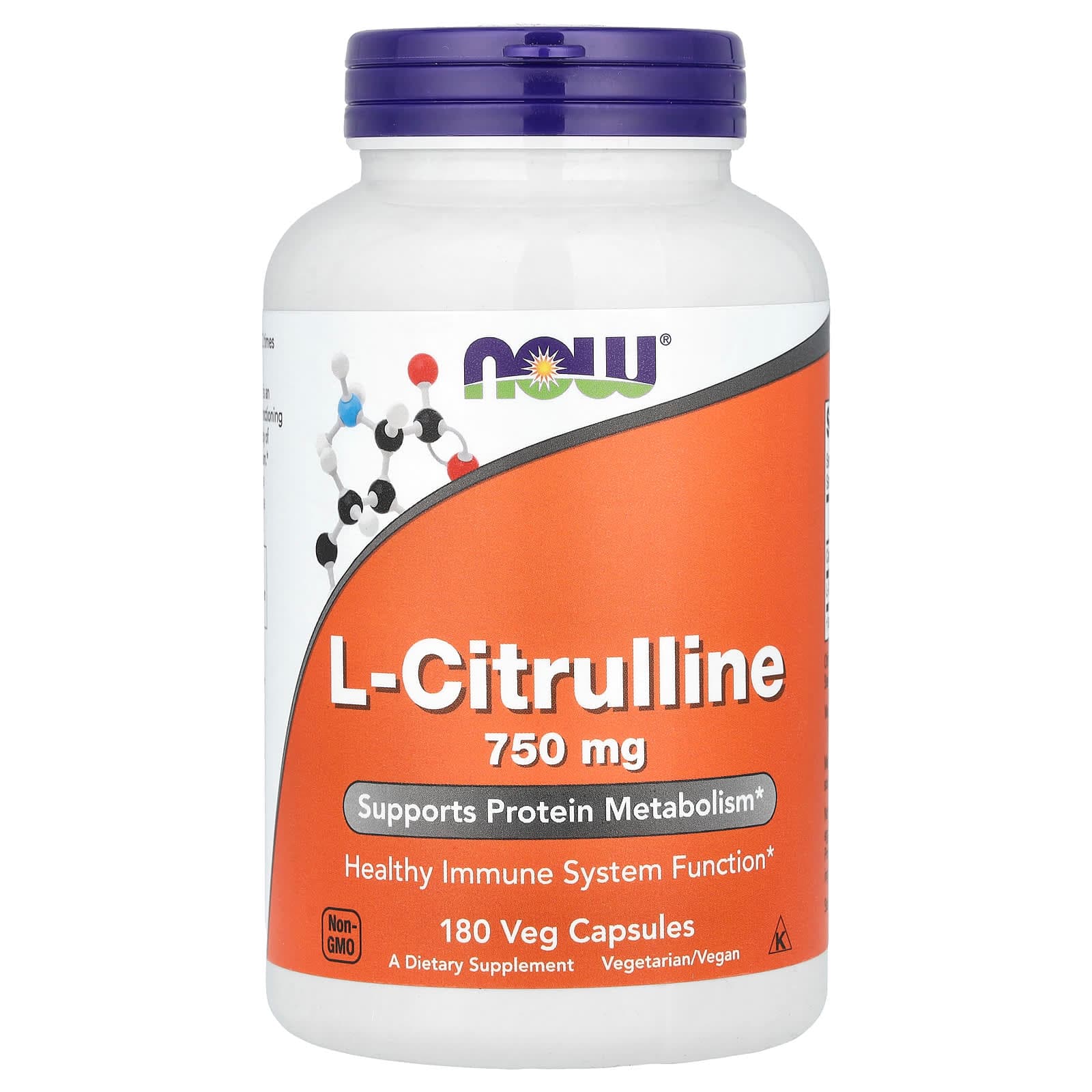 NOW Foods L-Citrulline – 180 gélules végétales de NOW Foods