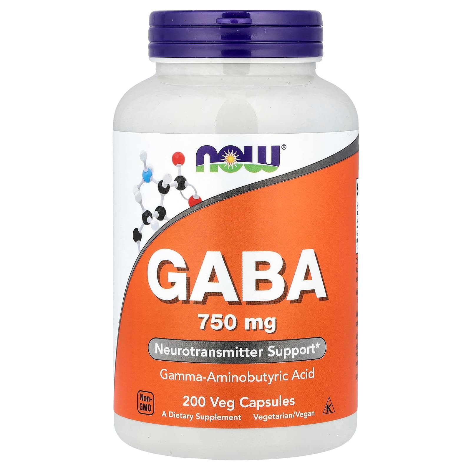 NOW Foods GABA – 200 gélules végétales de NOW Foods
