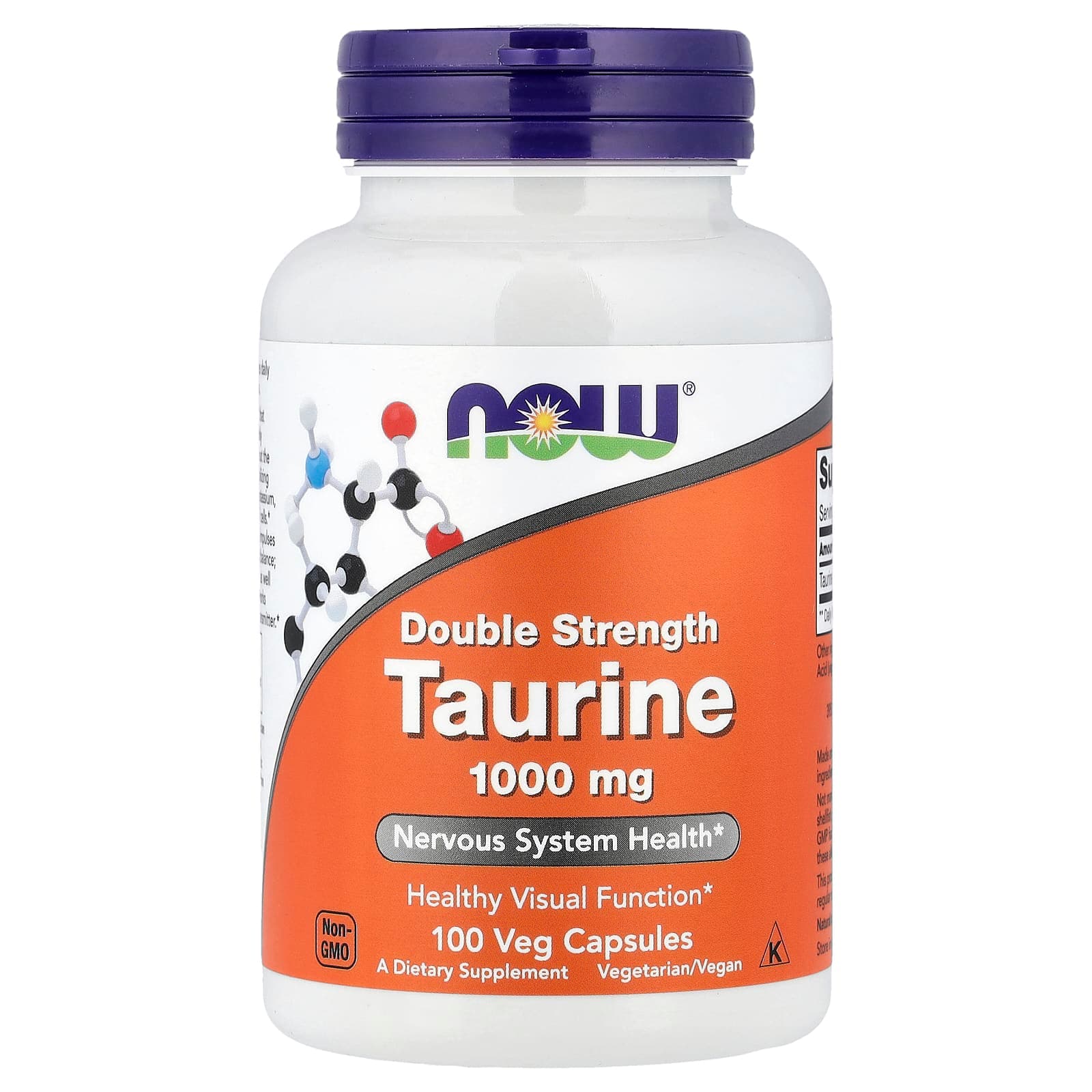 NOW Foods Taurine – 100 gélules végétales de NOW Foods