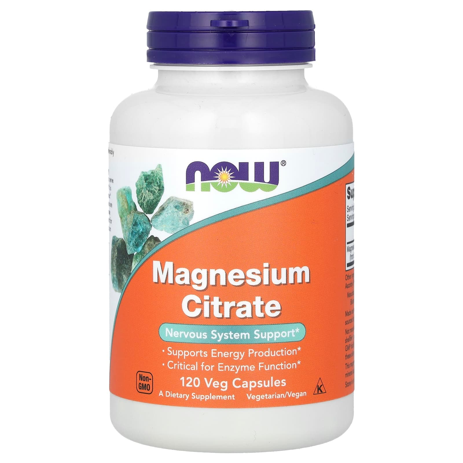 NOW Foods Magnesium Citrate – 120 gélules végétales de NOW Foods