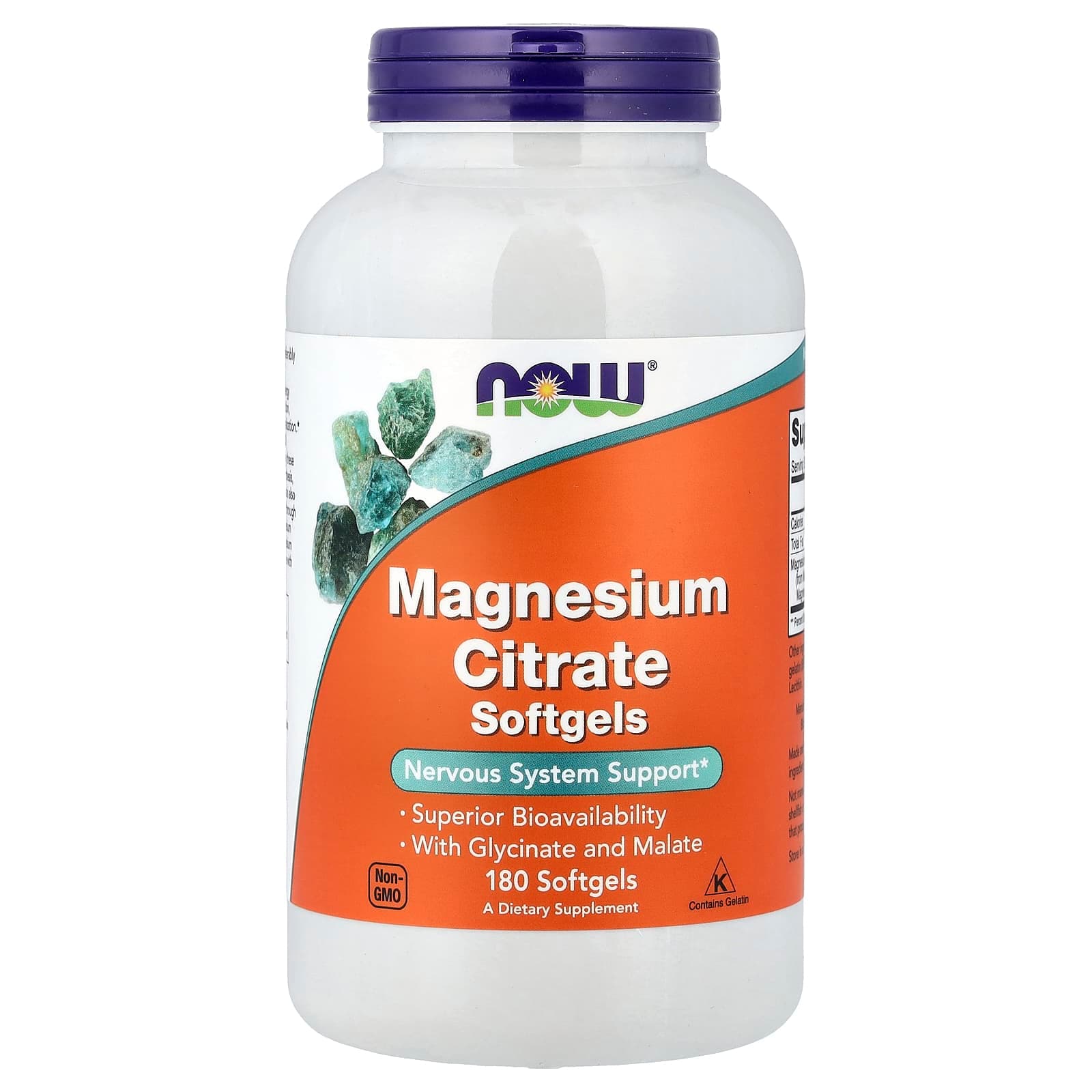 NOW Foods Magnesium Citrate – 180 capsules molles de NOW Foods