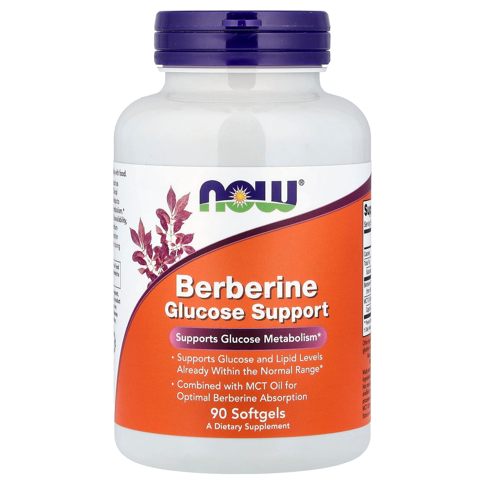 NOW Foods Berberine Glucose Support – 90 capsules molles de NOW Foods